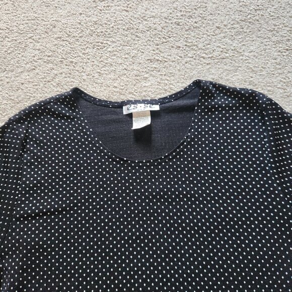 🖤 BY ES.SE USA Black Polka Dot Blouse – Size M (Runs Small) 🖤 - Picture 2 of 5